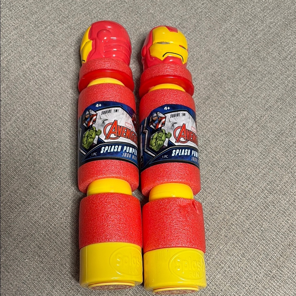 Avengers Iron Man Red and Yellow Splash Pumper Toys